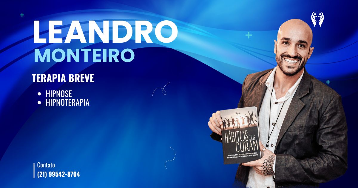 Leandro Monteiro Hipnoterapia Descubra como a hipnose clínica com Leandro Monteiro transforma vidas, presencial ou online, com resultados rápidos e duradouros.